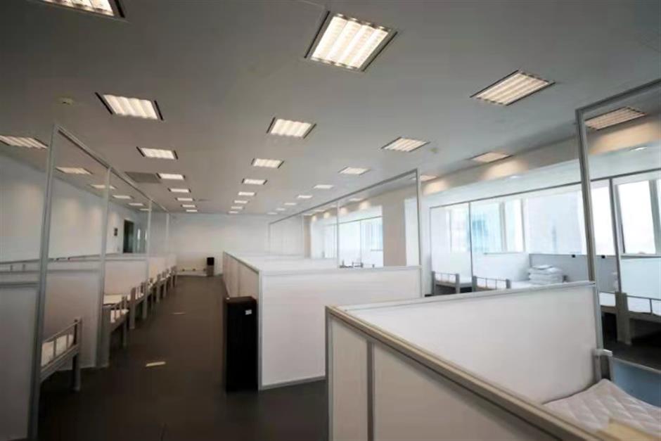 Shanghai office towers become makeshift hospitals in city-first initiative