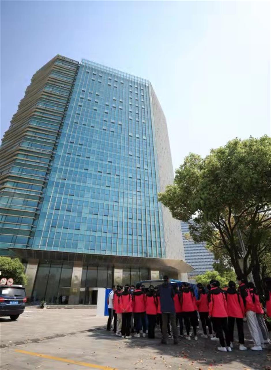Shanghai office towers become makeshift hospitals in city-first initiative