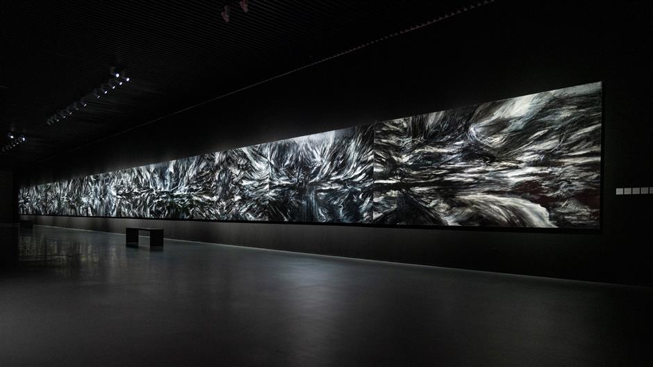Emotional collision explored in large artworks