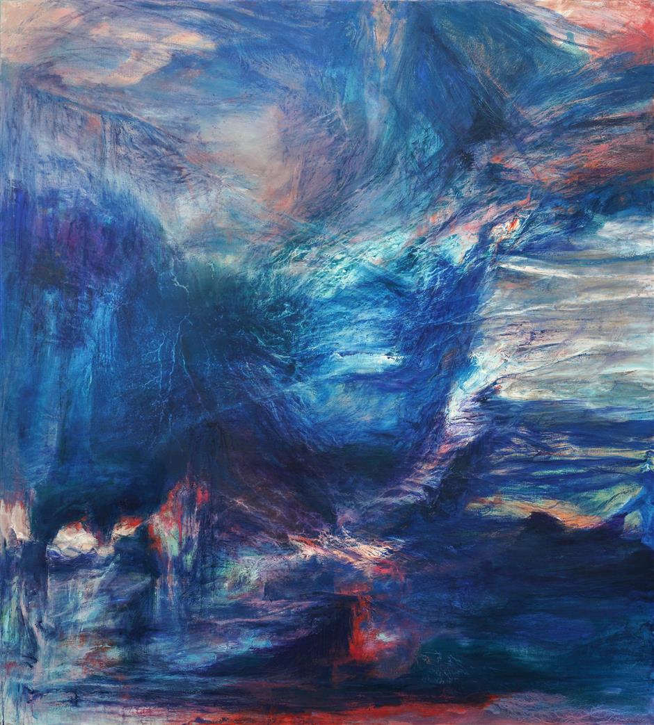 Emotional collision explored in large artworks