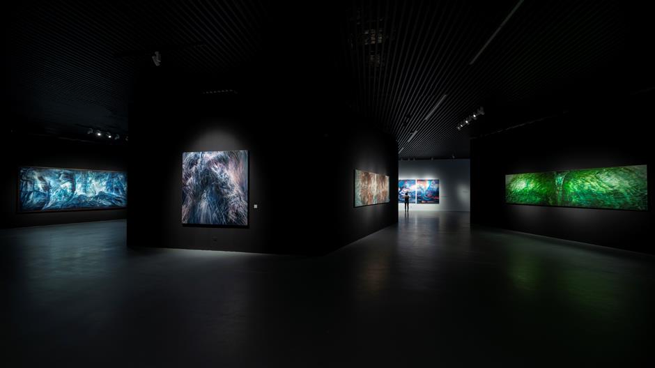 Emotional collision explored in large artworks