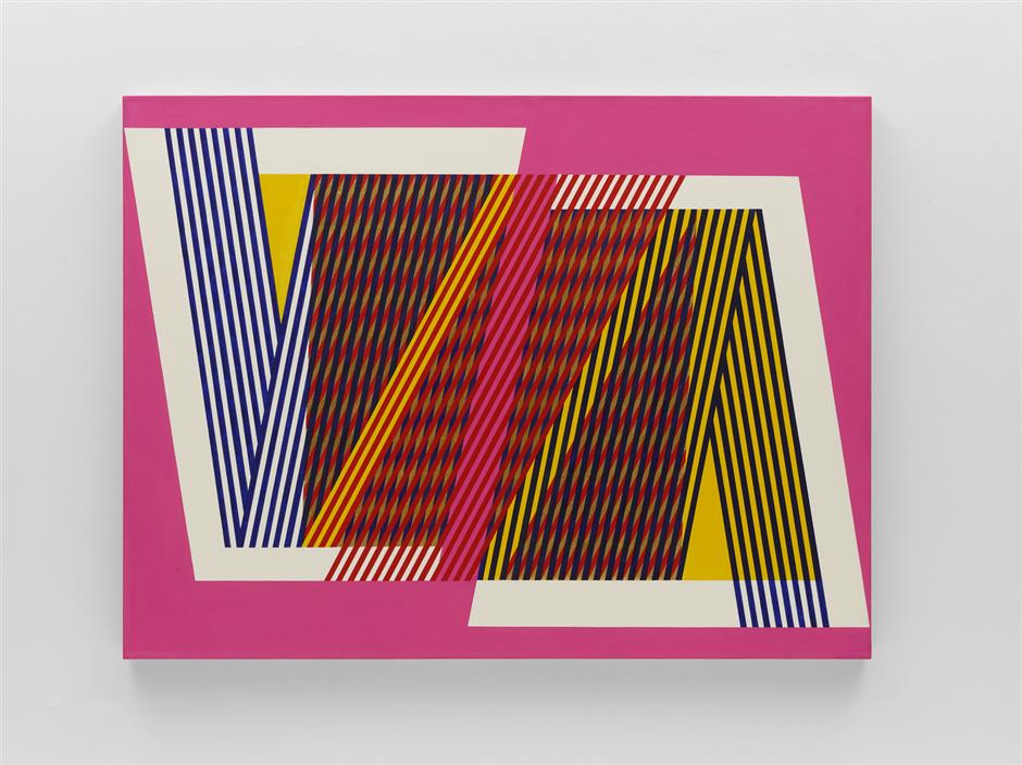 Fusing lines and patterns for a colorful explosion of math-meets-art