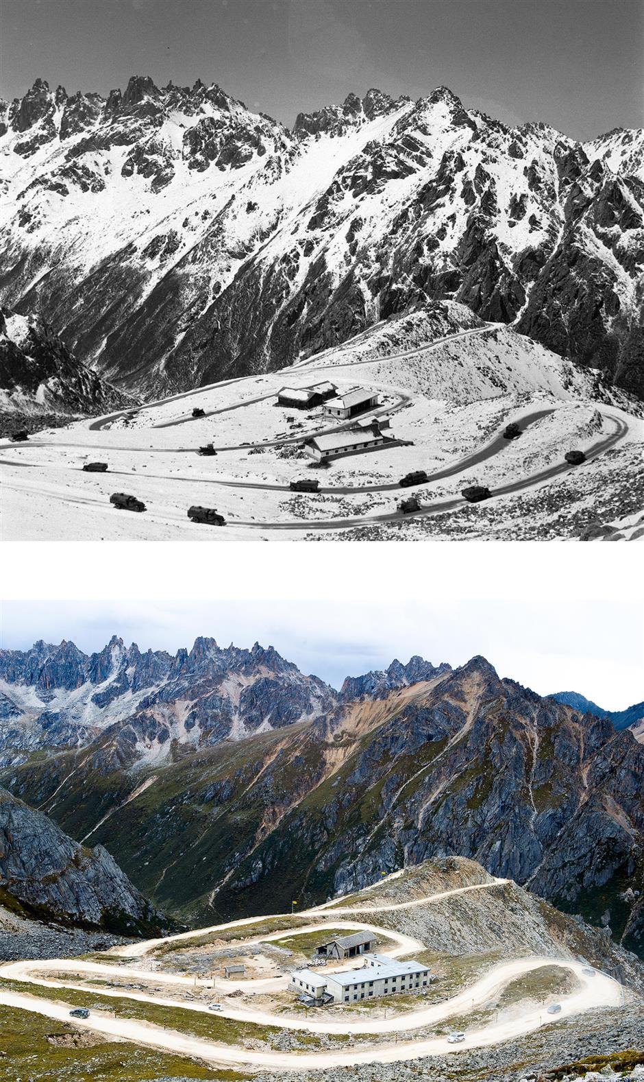 Roads over rough terrain epitomize building spirit