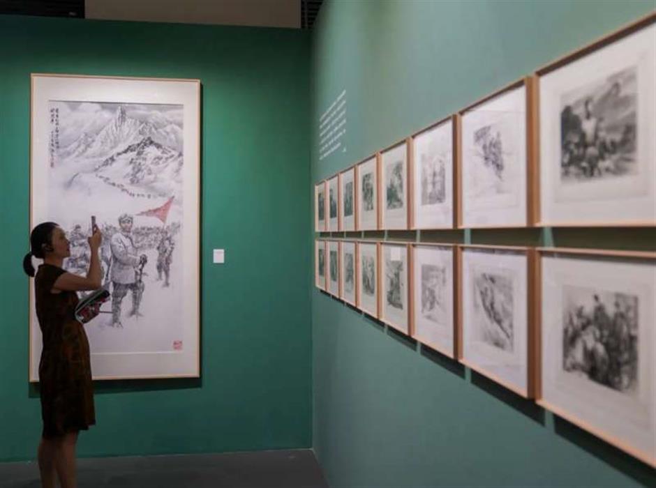 Military-themed art exhibition on parade at city archives