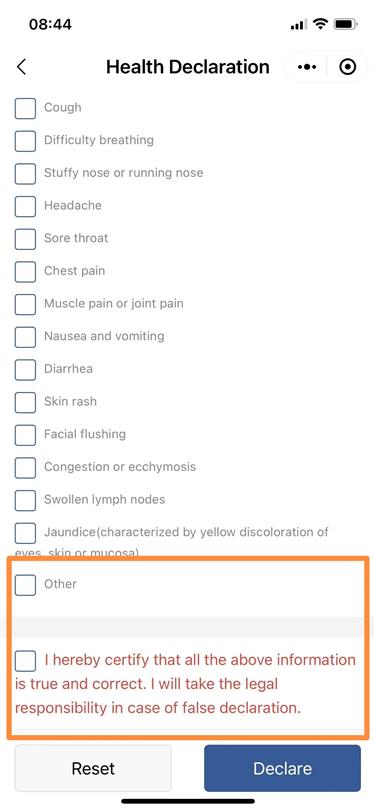 Tips for smooth health declaration at China Customs