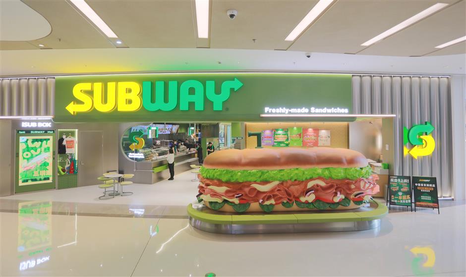 Subway opens largest Asian store in Shanghai's West Bund